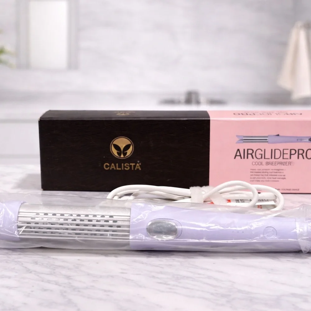 New Calista AirGlide Pro Cool Breeze Styler in lavender CURL OR STRAIGHTEN